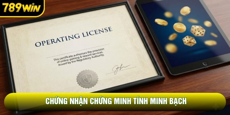 Chứng nhận chứng minh tính minh bạch