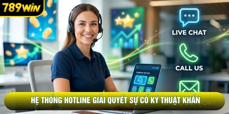 Hệ thống Hotline giải quyết sự cố kỹ thuật khẩn