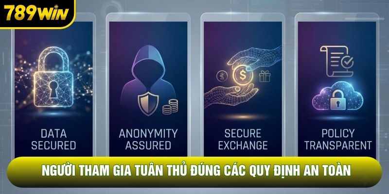 Người tham gia tuân thủ đúng các quy định an toàn